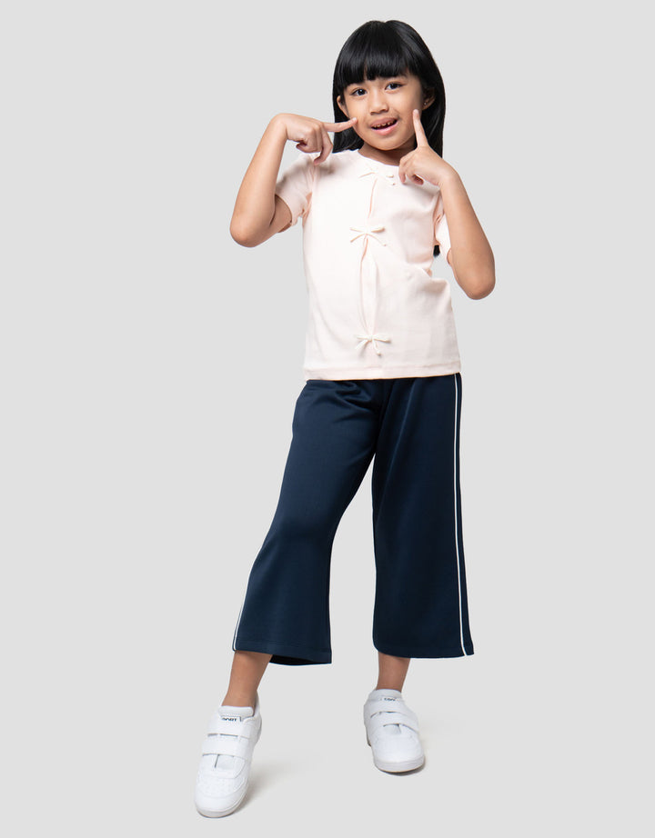 Little M Top Rib Pita Kaos Anak Perempuan