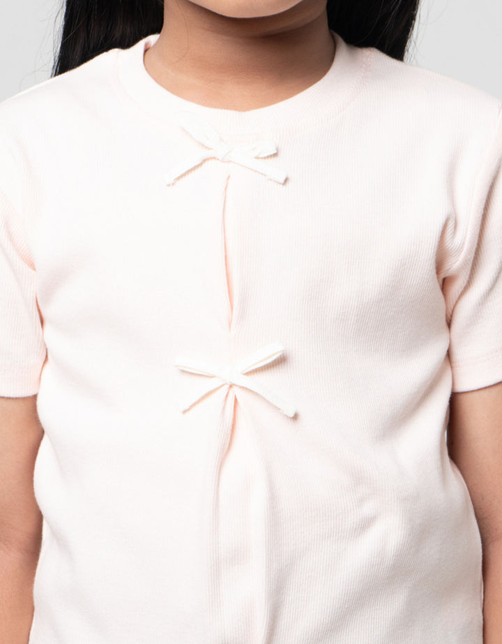 Little M Top Rib Pita Kaos Anak Perempuan