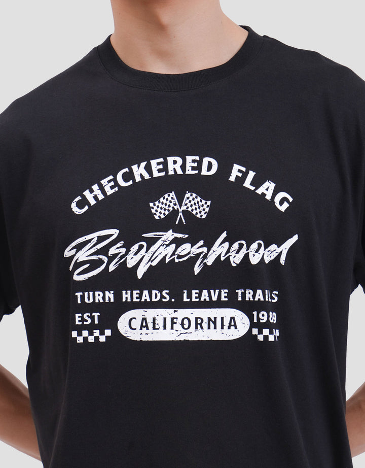 AOS Theme Checkered Flag Kaos Pria