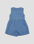Little M Romper Sleeveless Dress Denim Bayi
