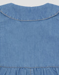 Little M Romper Sleeveless Dress Denim Bayi