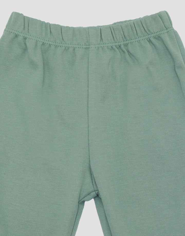 Little M Double Knit With Embro Pakaian Set Bayi