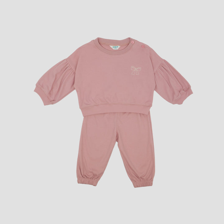 Little M Double Knit With Embro Pakaian Setelan Bayi