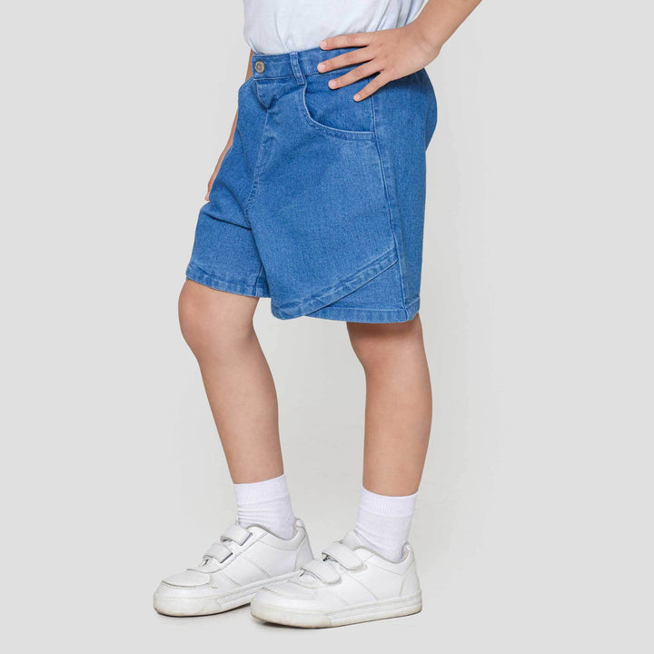 Little M Kantong Samping Celana Denim Anak Perempuan