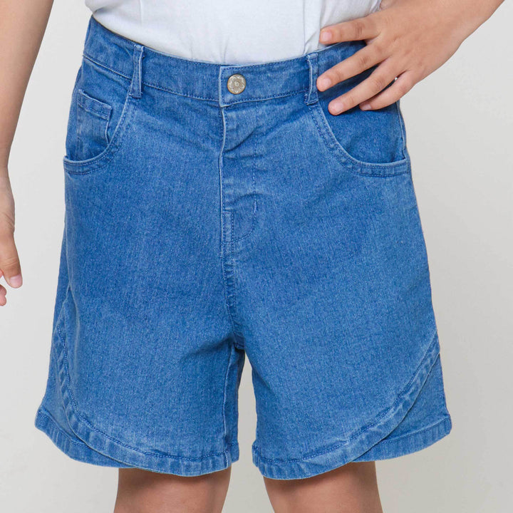 Little M Kantong Samping Celana Denim Anak Perempuan