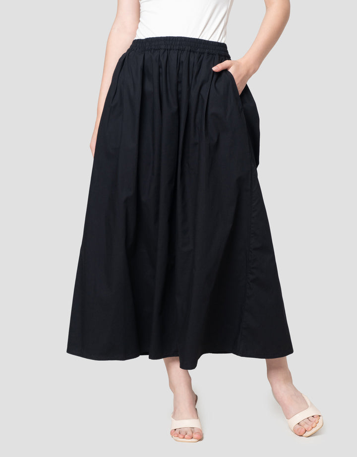 Nevada A Line Poplin Rok Panjang Wanita