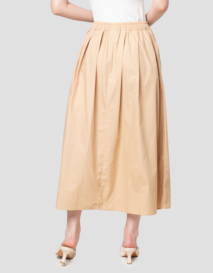 Nevada A Line Poplin Rok Panjang Wanita