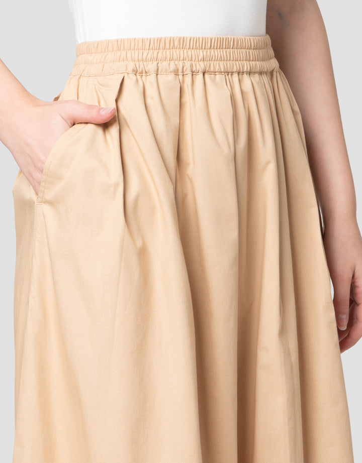 Nevada A Line Poplin Rok Panjang Wanita