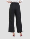 St. Yves Cropped Wide Leg With Exposed Button Celana Wanita