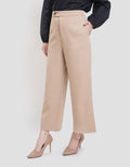 St. Yves Cropped Wide Leg With Exposed Button Celana Wanita