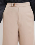St. Yves Cropped Wide Leg With Exposed Button Celana Wanita