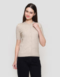 St. Yves Soft Touch Cable Knitted Blouse Wanita