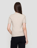 St. Yves Soft Touch Cable Knitted Blouse Wanita