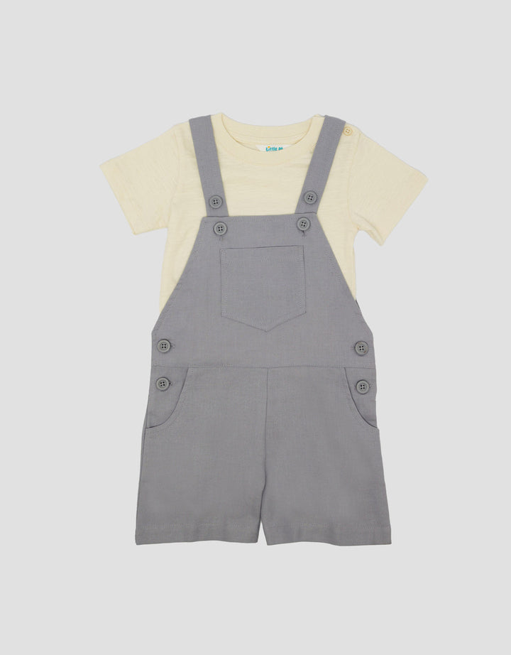 Little M Rami Polos With Slub Jumpusit Overall Bayi