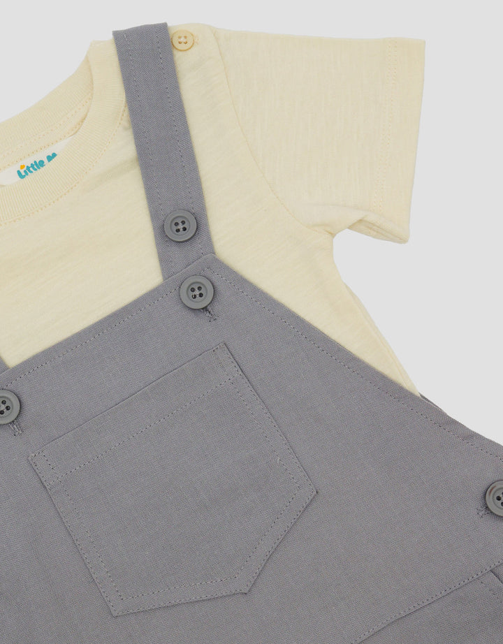 Little M Rami Polos With Slub Jumpusit Overall Bayi