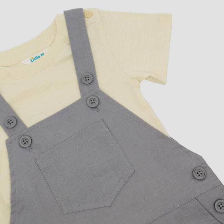 Little M Rami Polos With Slub Jumpusit Overall Bayi