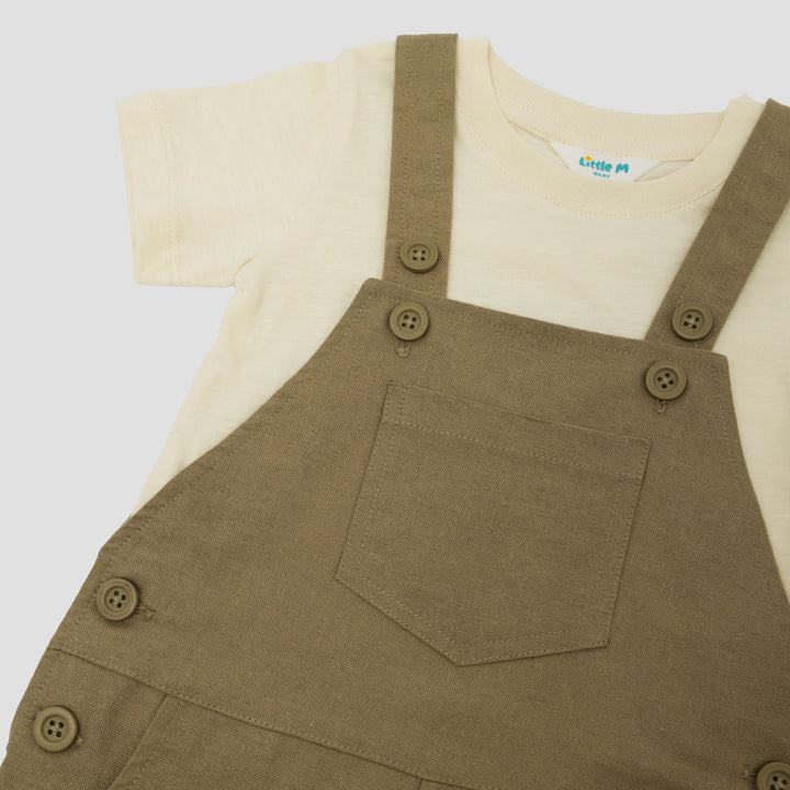 Little M Rami Polos With Slub Jumpusit Overall Bayi