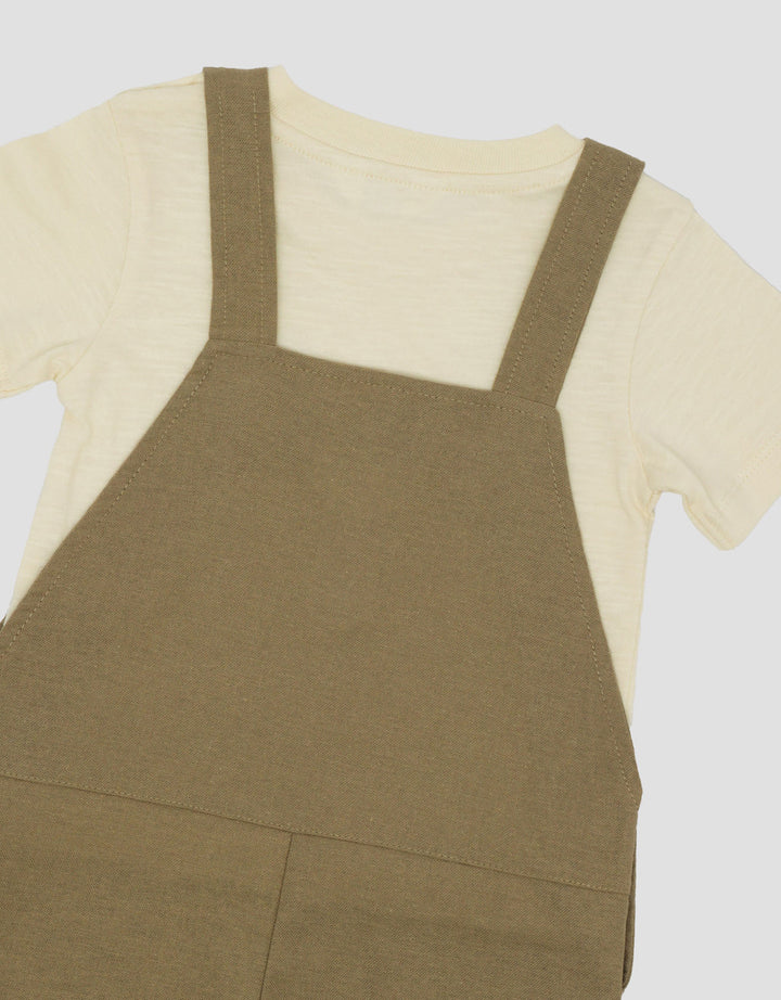 Little M Rami Polos With Slub Jumpusit Overall Bayi