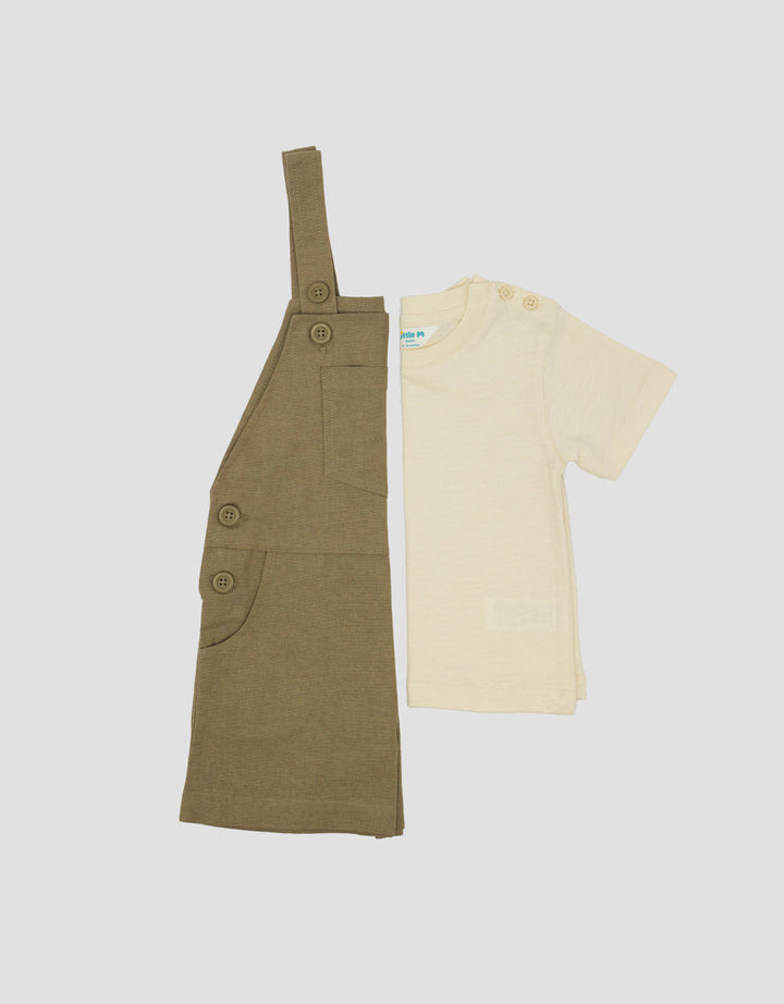 Little M Rami Polos With Slub Jumpusit Overall Bayi