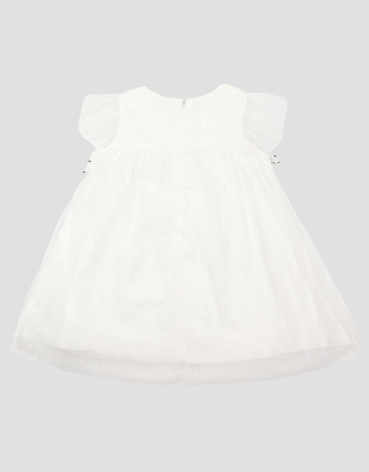 Little M Woven With Tile Polkadot Midi Dress Bayi