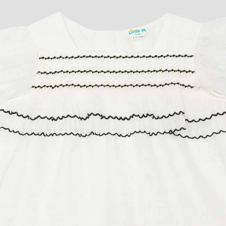 Little M Woven With Tile Polkadot Midi Dress Bayi