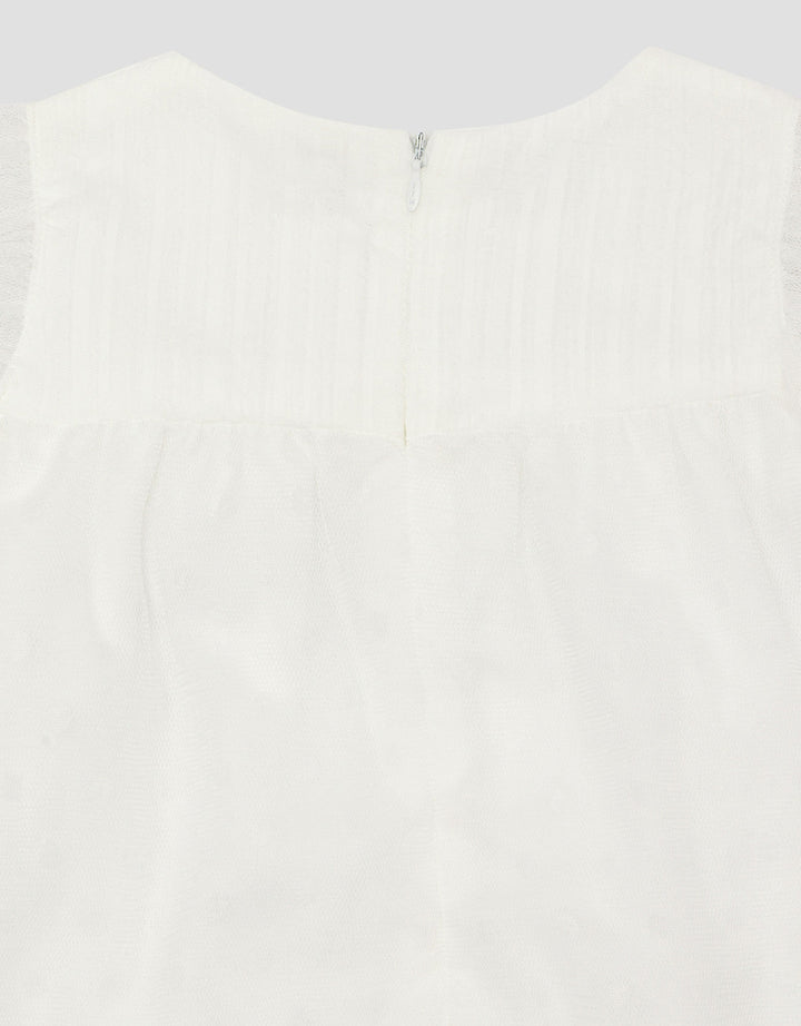 Little M Woven With Tile Polkadot Midi Dress Bayi