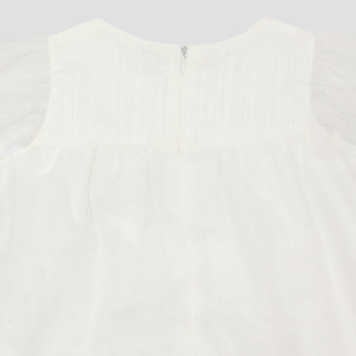 Little M Woven With Tile Polkadot Midi Dress Bayi