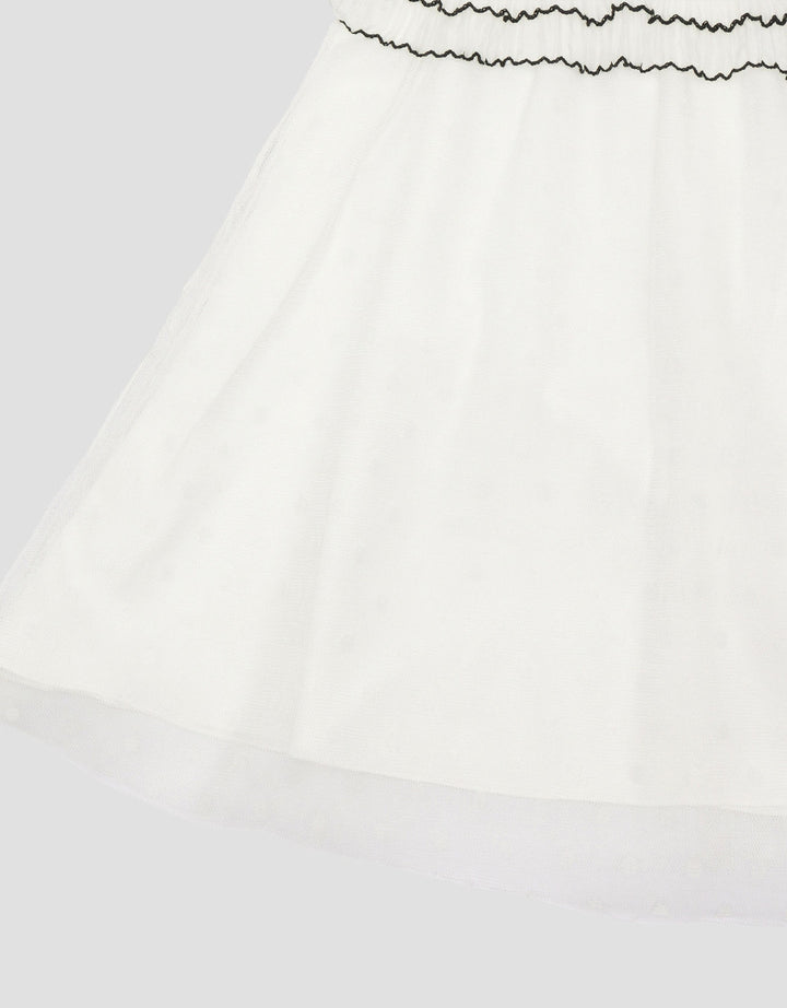 Little M Woven With Tile Polkadot Midi Dress Bayi