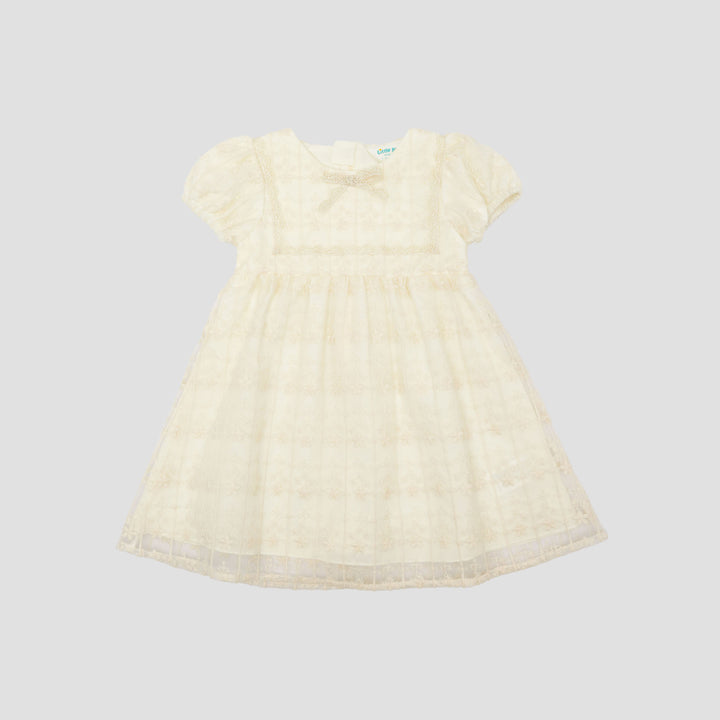 Little M Woven With Tile Lace Bunga Midi Dress Bayi