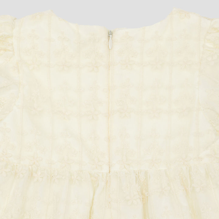 Little M Woven With Tile Lace Bunga Midi Dress Bayi