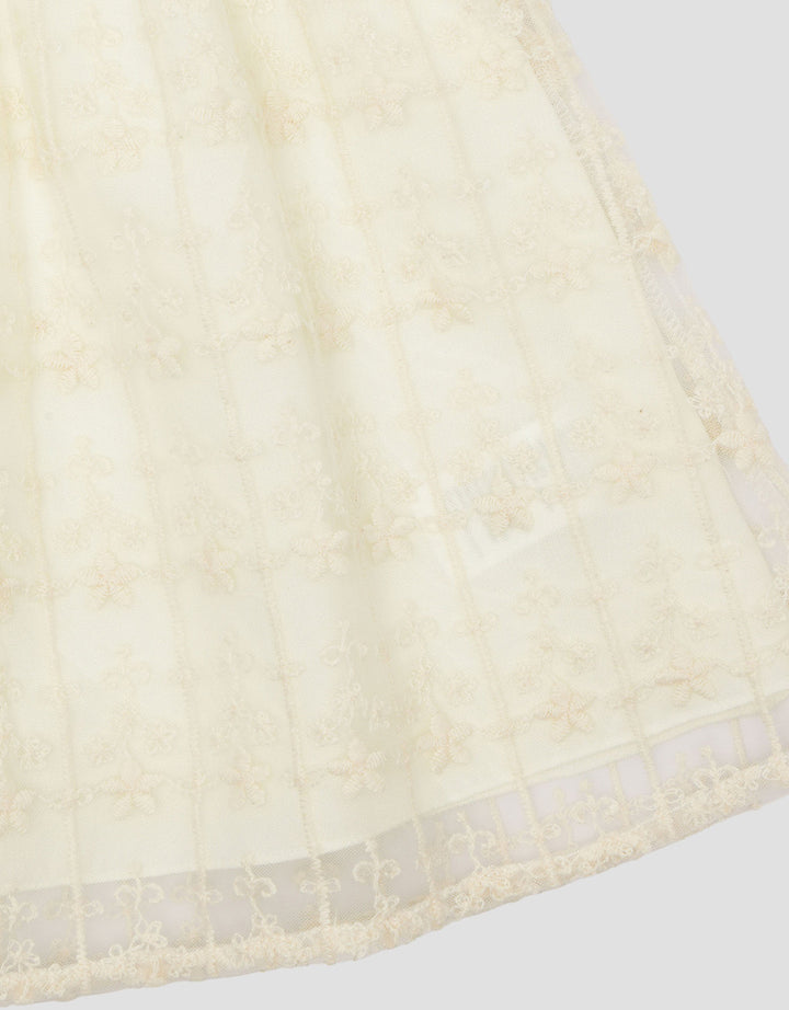 Little M Woven With Tile Lace Bunga Midi Dress Bayi