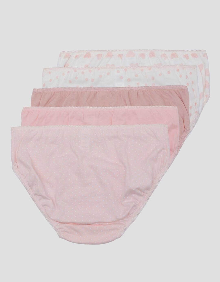 Little M Pack Of 5 Love Polkadot Celana Dalam Anak Perempuan