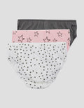 Little M Pack Of 3 Star Polkadot Celana Dalam Anak Perempuan