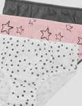 Little M Pack Of 3 Star Polkadot Celana Dalam Anak Perempuan