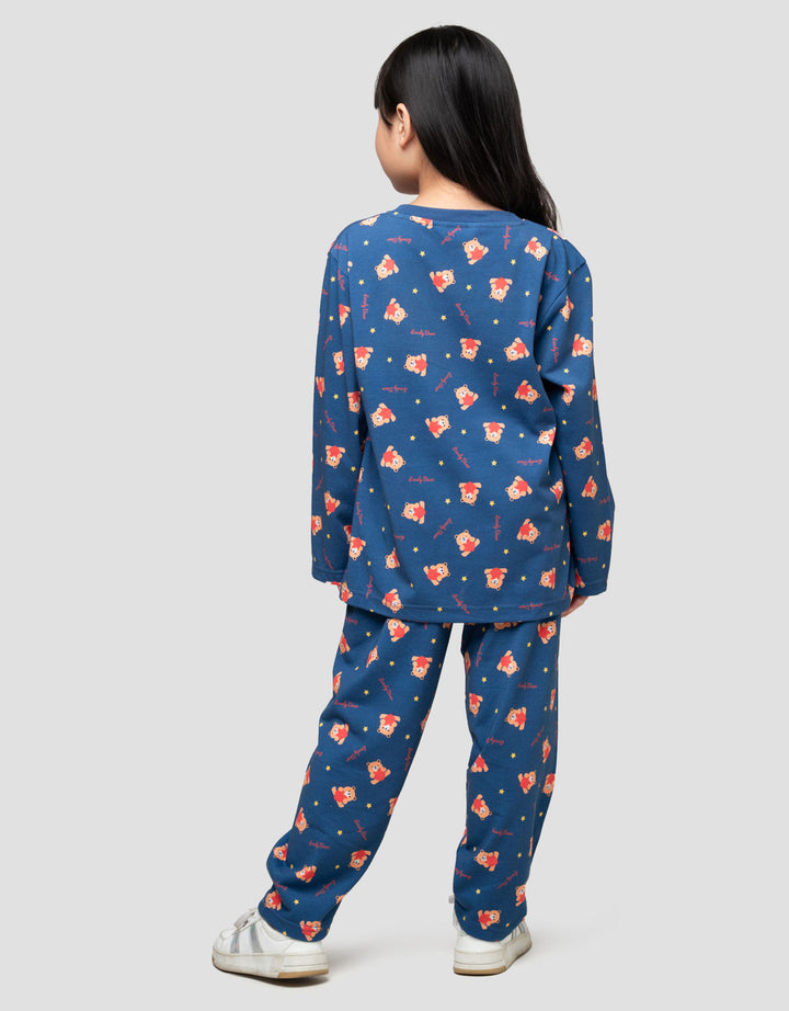 Little M Fullprint Bear Piyama Anak Perempuan