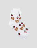 Little M Bear Cherry Kaus Kaki Bayi