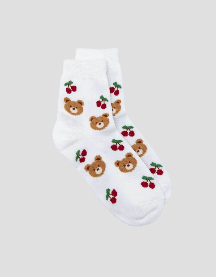 Little M Bear Cherry Kaus Kaki Bayi