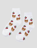 Little M Bear Cherry Kaus Kaki Bayi