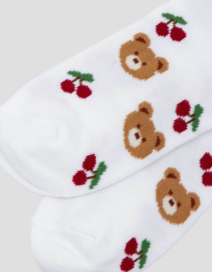 Little M Bear Cherry Kaus Kaki Bayi