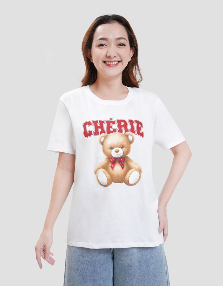 Nevada Solid Bb Reg Cvc Bear Cherie Kaos Wanita