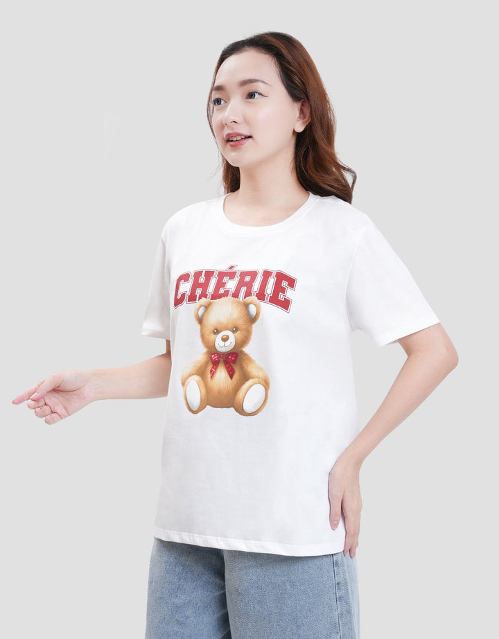 Nevada Solid Bb Reg Cvc Bear Cherie Kaos Wanita