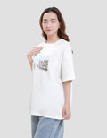Nevada Solid Comb Eiffel Dreams Kaos Oversize Wanita