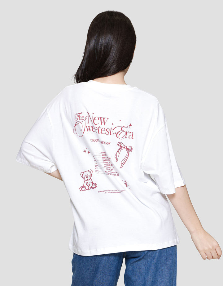 Nevada Ovnew Comb Sweatest Era Kaos Oversize Wanita