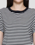 Nevada Reguler Stripe Kaos Wanita