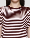 Nevada Reguler Stripe Kaos Wanita