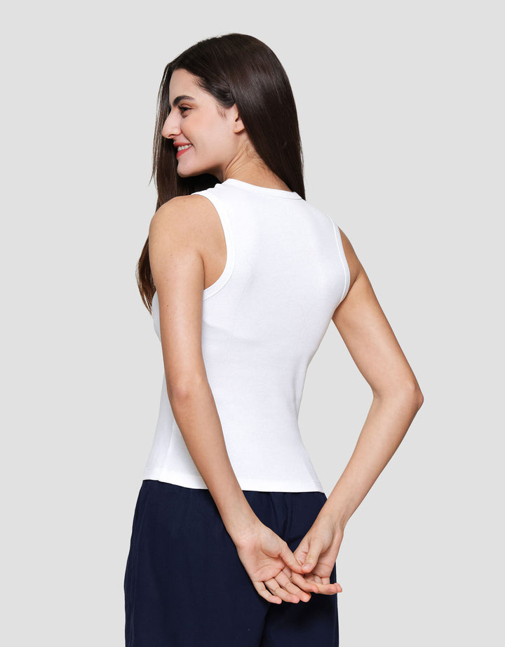 Nevada Rib Halter Neck Kaos Tanktop Wanita