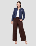 Nevada Crop Flat Knit Bow  Cardigan Wanita