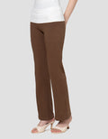Nevada Rib Flared Pants W/ Folded Waist Celana Panjang Wanita