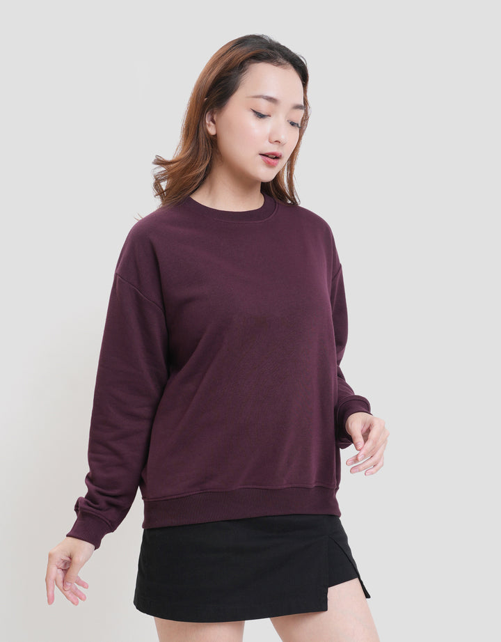 Nevada Solid Fleece Sweater Wanita