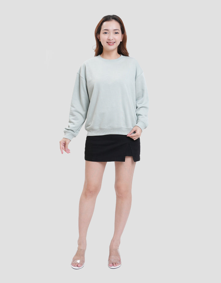 Nevada Solid Fleece Sweater Wanita
